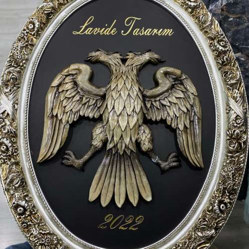 Double Headed Eagle Sculpture