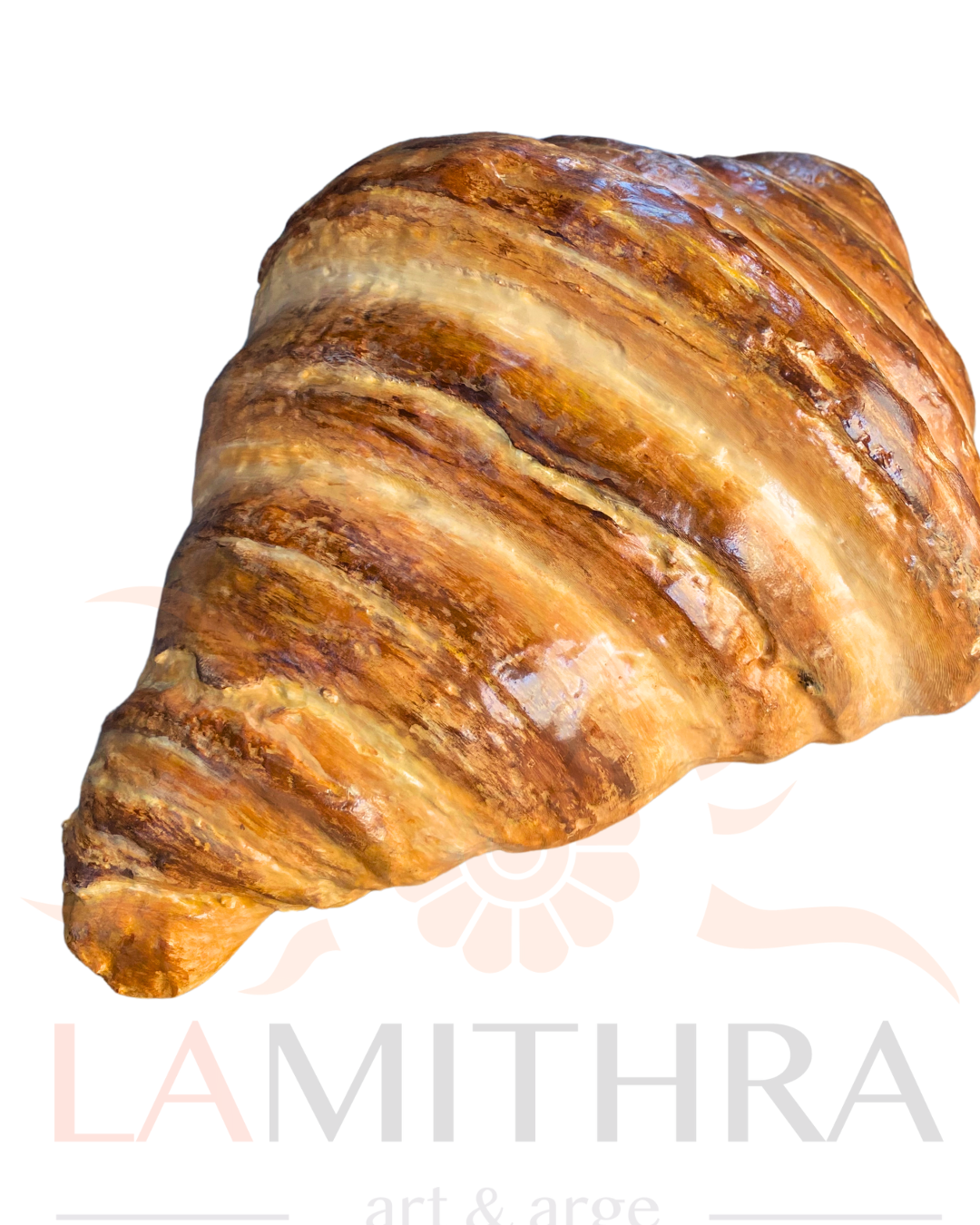 El Yapımı Kuruvasan Maketi Heykeli - Pastane & Kafe Dekorasyonu - Şık ve Dayanıklı