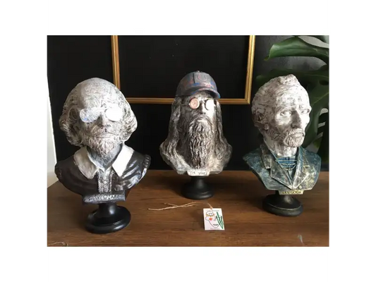 Van Gogh Shakespeare Da Vinci Bust Set - Lamithra Art & Ar-Ge (Görünüm 2)