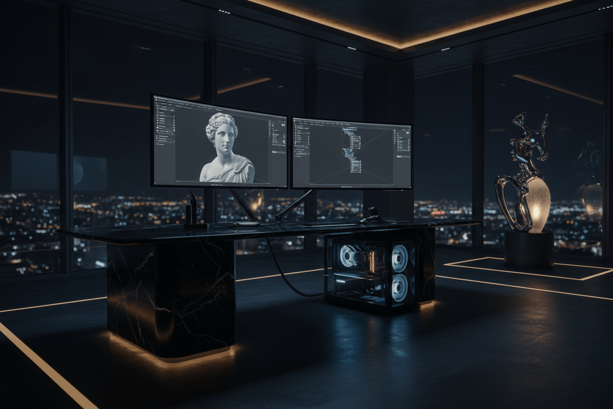 Profesyonel 3D heykel tasarım stüdyosu – Blender ile kişiye özel modelleme, Lamithra Art & Arge İstanbul