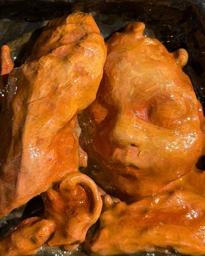 Kişiye özel 3D ultrason görüntüsünden hazırlanan el yapımı bebek anı heykeli ve biblosu, Lamithra Art.