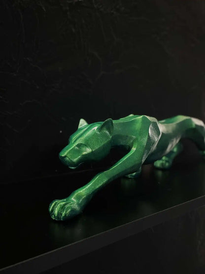 Kubik Panter Heykeli Görsel 3 ürün fotoğrafı — Lamithra Art