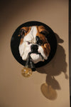 Bulldog Büstü Duvar Heykeli