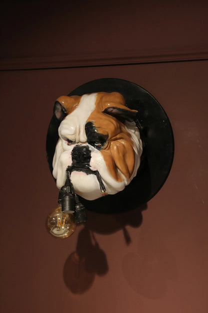 Bulldog Bust Wall Statue Görsel 4 ürün fotoğrafı — Lamithra Art