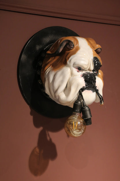 Bulldog Bust Wall Statue Görsel 5 ürün fotoğrafı — Lamithra Art