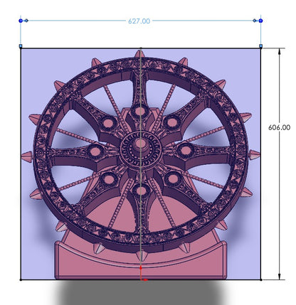 Dharma Wheel sculpture Görsel 2 ürün fotoğrafı — Lamithra Art