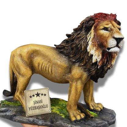 Orijinal tasarım Galatasaray aslan heykeli, Lamithra Art sanatçı imzalı.