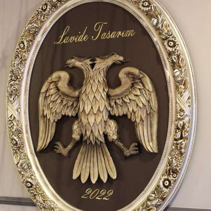 Double Headed Eagle Sculpture Görsel 4 ürün fotoğrafı — Lamithra Art
