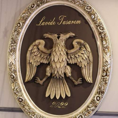 Double Headed Eagle Sculpture Görsel 5 ürün fotoğrafı — Lamithra Art