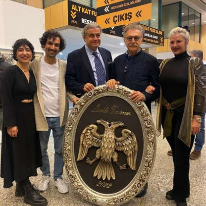 Double Headed Eagle Sculpture Görsel 7 ürün fotoğrafı — Lamithra Art