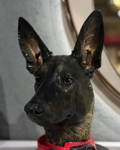 Fotoğraftan Kişiye Özel K9 Köpek Heykeli & Büstü | Lamithra Art ürün fotoğrafı — Lamithra Art