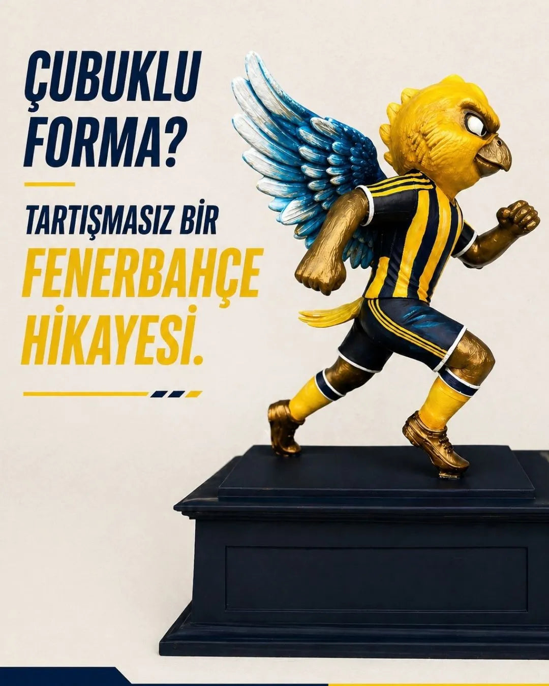 Alex de Souza Koşusu Heykeli 20 cm | Fenerbahçe Figür – Lamithra Art
