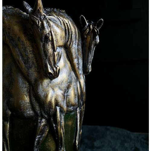 Scultura in vaso di cavallo