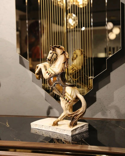 Prancing Horse Statue Görsel 3 ürün fotoğrafı — Lamithra Art