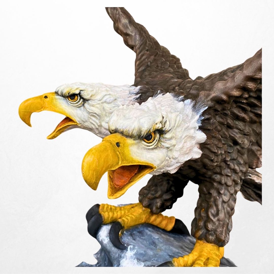 El Yapımı Müze Kalitesinde Selçuklu Kartal Figürü Detayı