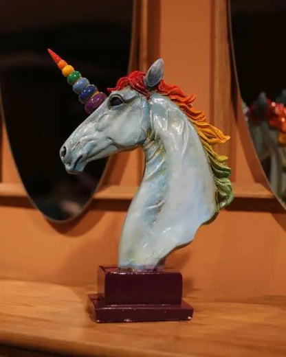 Unicorn Bust Görsel 2 ürün fotoğrafı — Lamithra Art