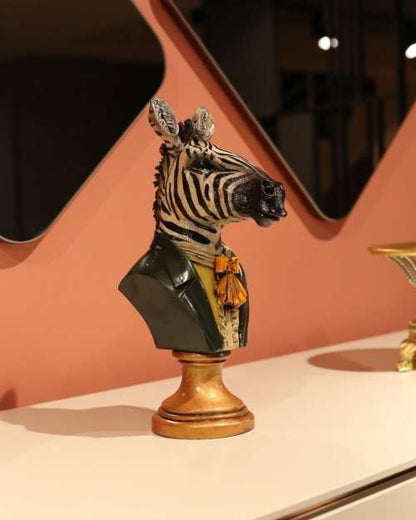 Jacketed Zebra Bust Görsel 2 ürün fotoğrafı — Lamithra Art