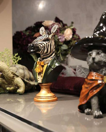 Jacketed Zebra Bust Görsel 3 ürün fotoğrafı — Lamithra Art