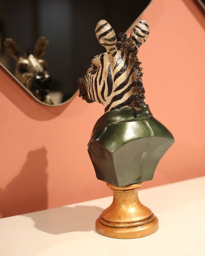 Jacketed Zebra Bust Görsel 5 ürün fotoğrafı — Lamithra Art