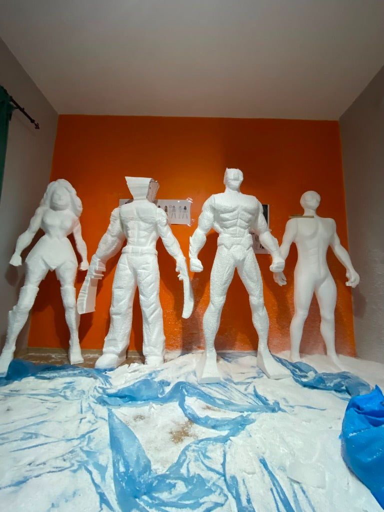 3D gerçekçi heykel üretimi ve anıtsal karakter figürü; Galatasaray heykeli, kişiye özel gerçekçi insan ve karakter heykelleri, Lamithra Art.